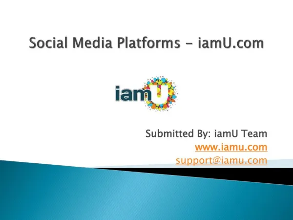 Social Media Platforms - iamU.com
