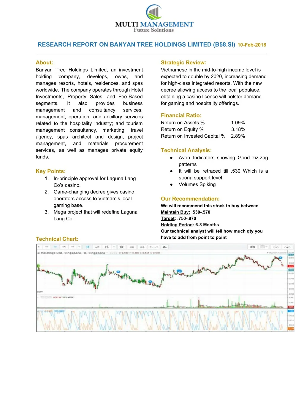 research report on banyan tree holdings limited
