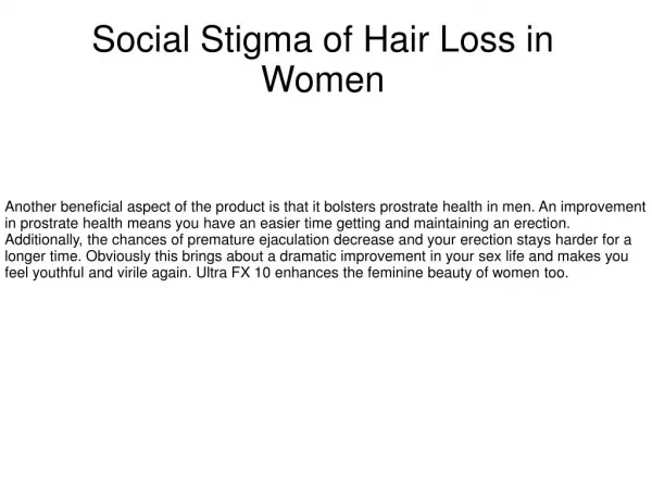 Hair Loss - Causes and Treatments