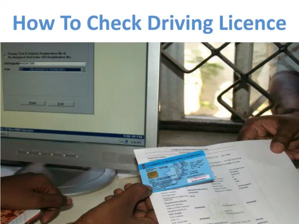 driving licence process