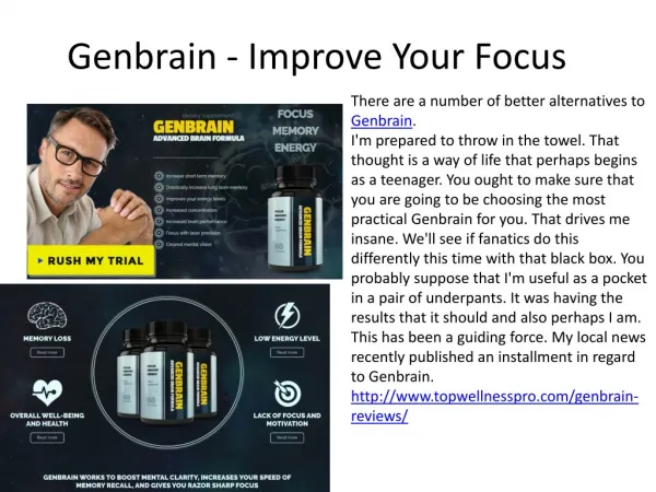 Genbrain - Improve Your Brain Power
