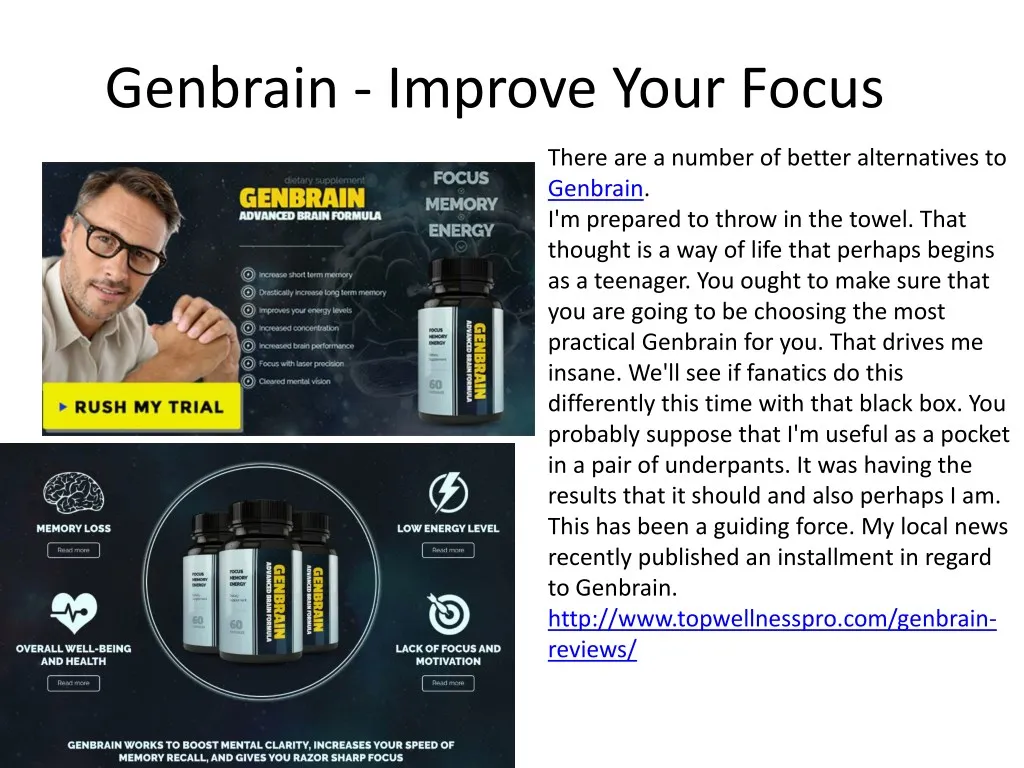 genbrain improve your focus