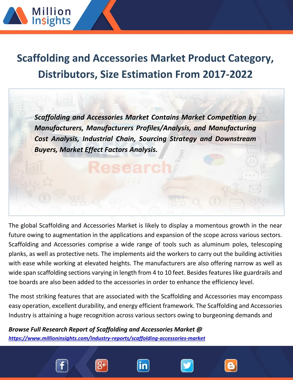 scaffolding and accessories market product