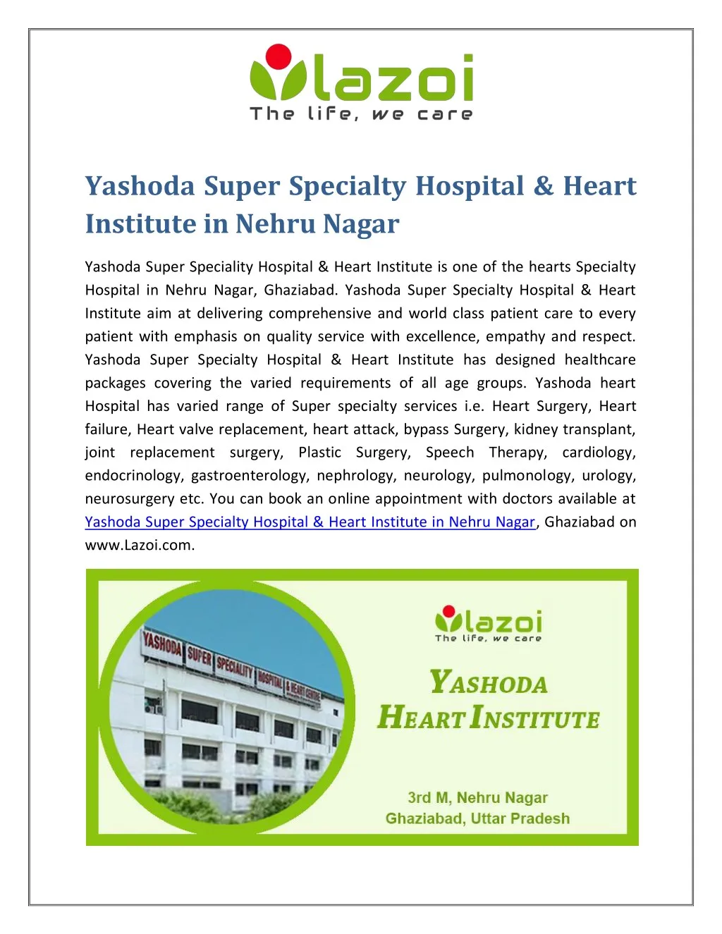 yashoda super specialty hospital heart institute