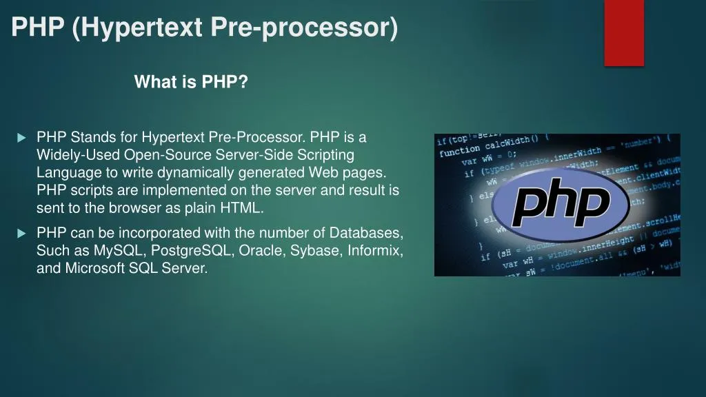 php hypertext pre processor