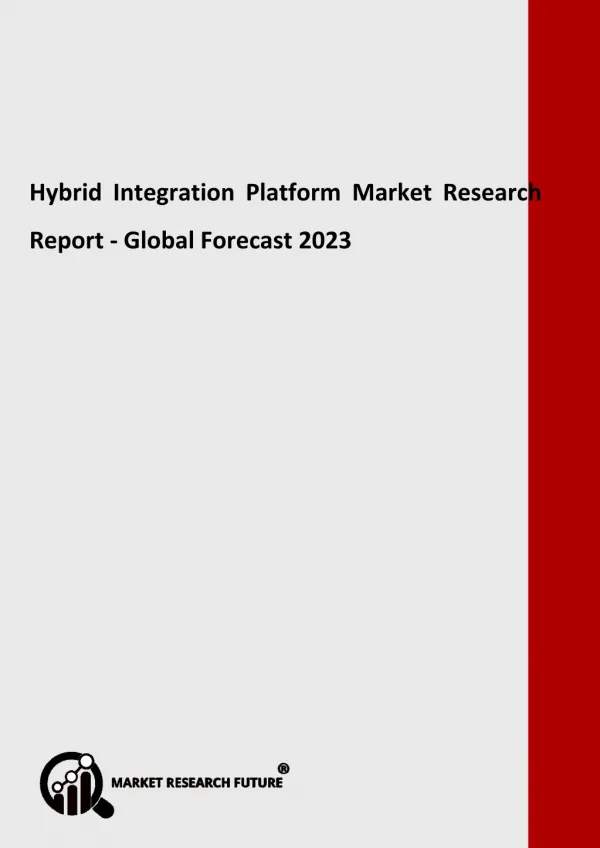 Hybrid Integration Platform Market 2018-2023: Key Players- Software AG, Informatica, Dell Boomi, MuleSoft, International