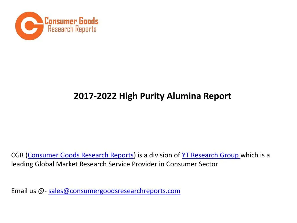 2017 2022 high purity alumina report