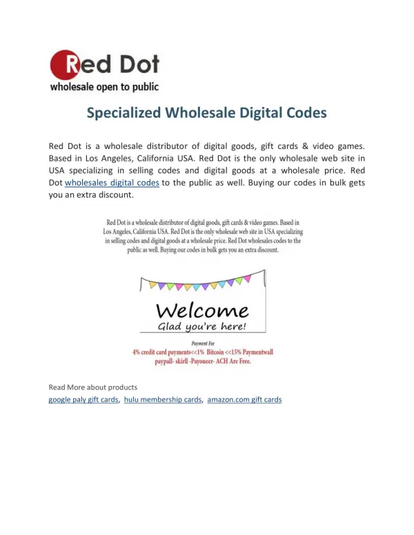 I Codes Wholesale - Specialized Wholesale Digital Codes