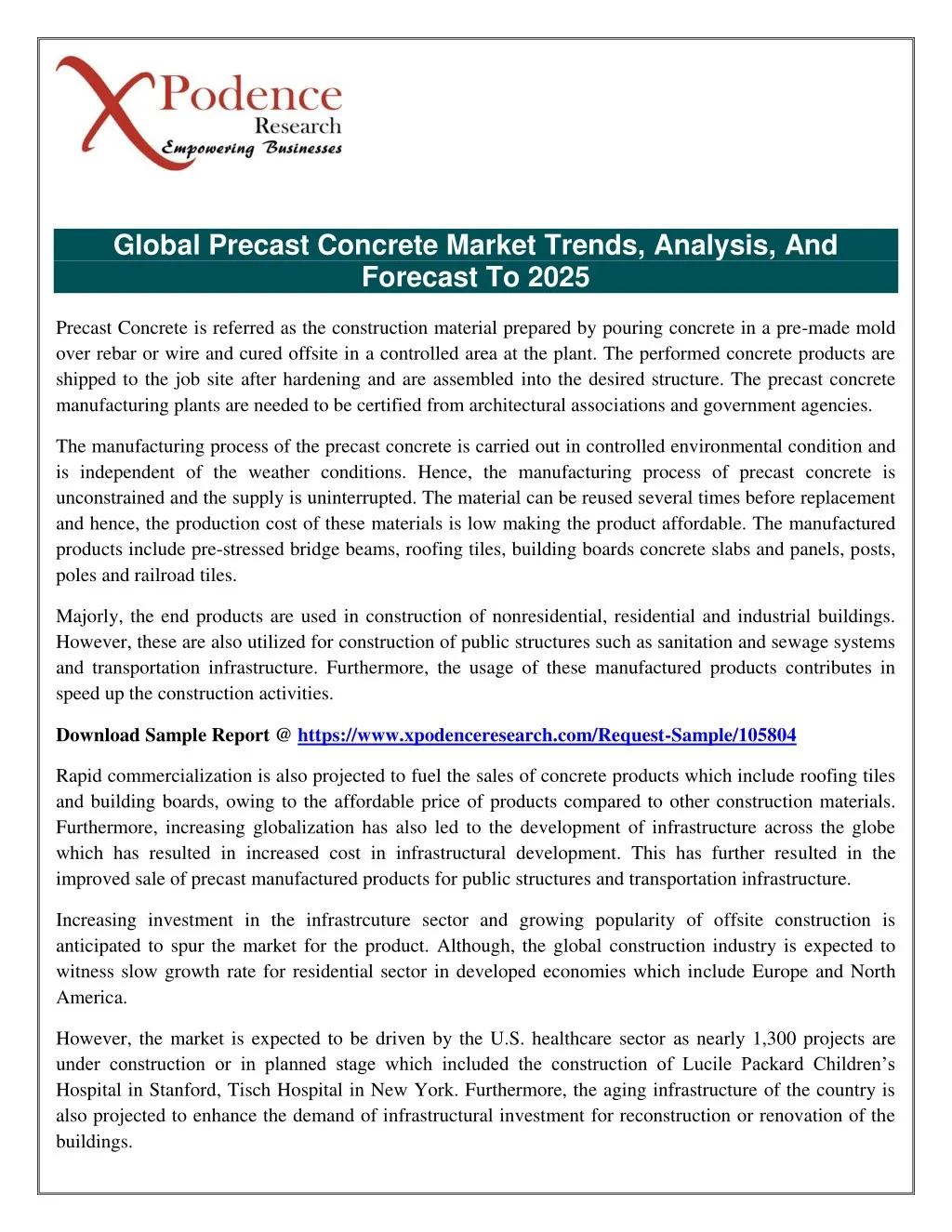 global precast concrete market trends analysis