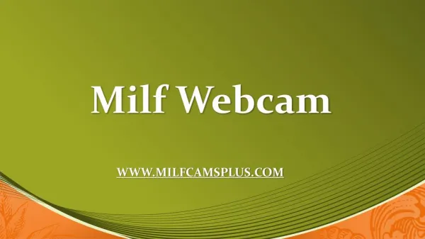 Milf Webcam