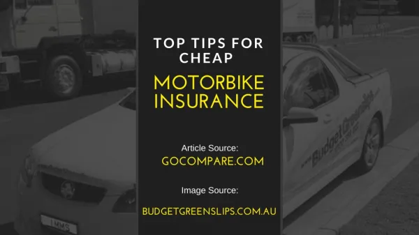 Top tips for cheap motorbike insurance