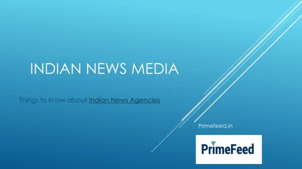 Indian News Media
