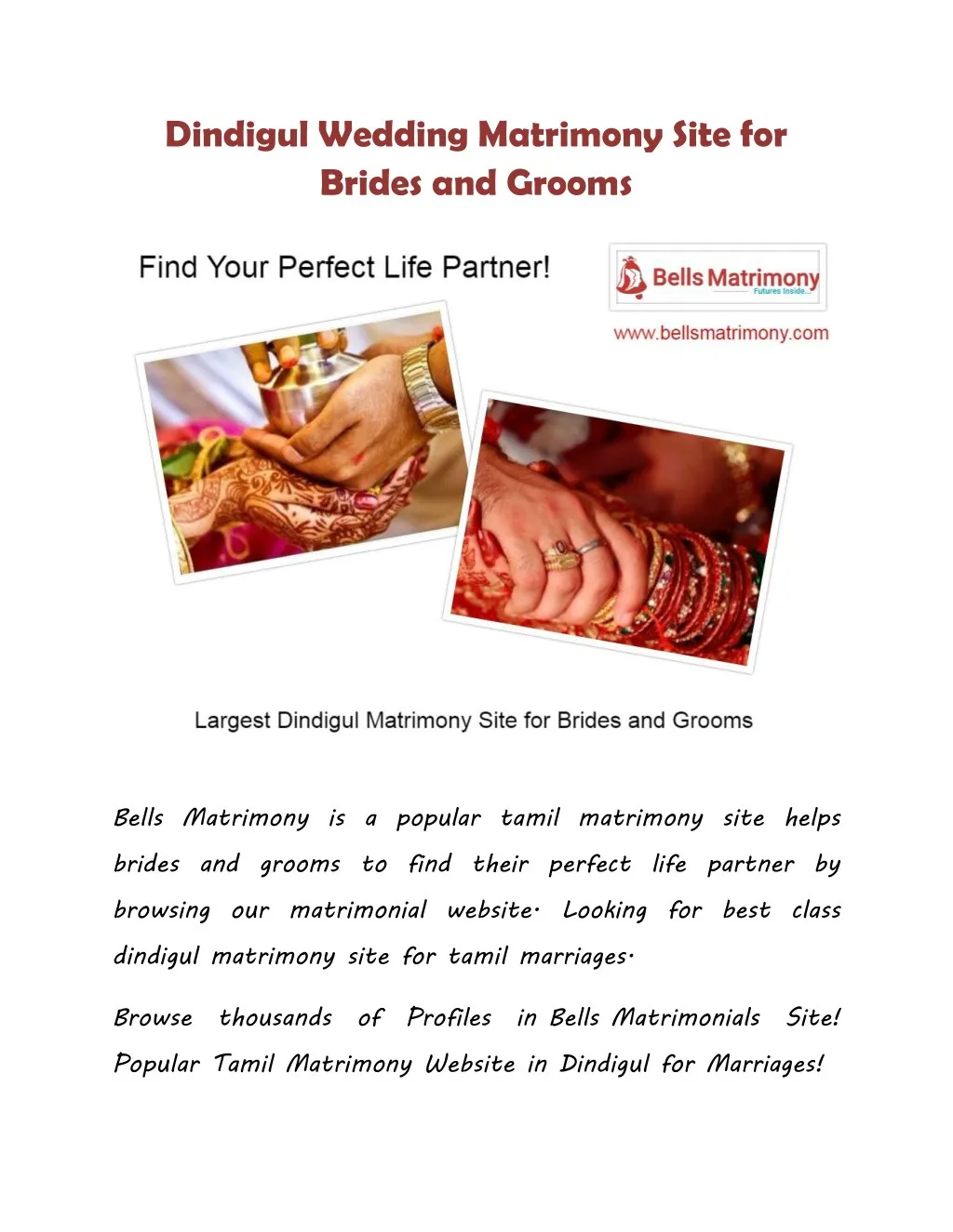dindigul wedding matrimony site for brides