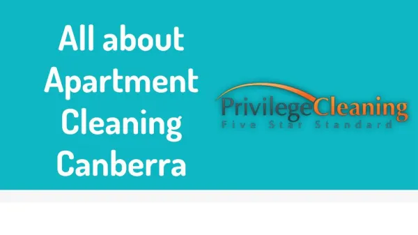 All about Apartment Cleaning Canberra