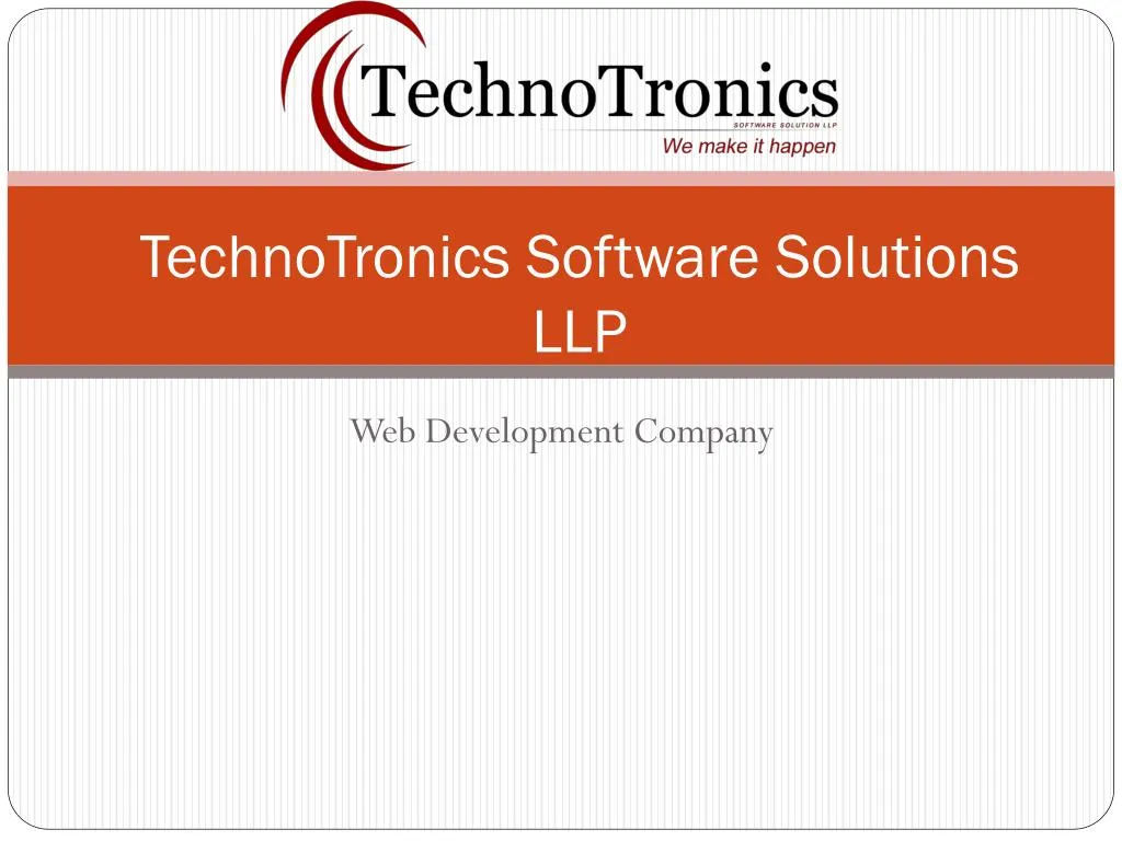 technotronics software solutions llp