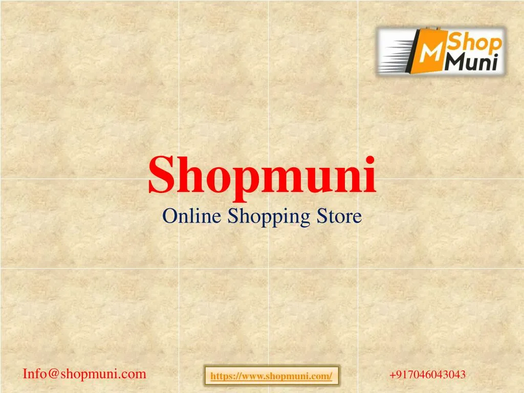 shopmuni online shopping store