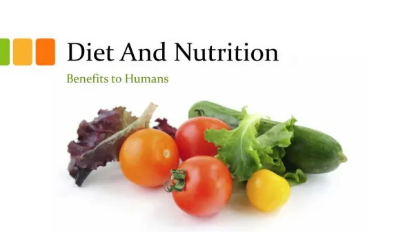 Nutrition And Diet -Benefits to Humans