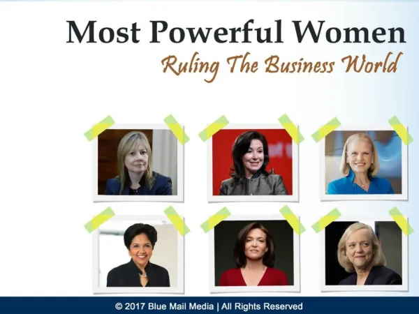 The Worldâ€™s Most Powerful Businesswomen