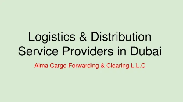 Professional Logistics & Distribution Services in Dubai