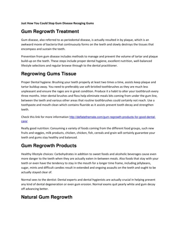 Gum Regrowth Treatment