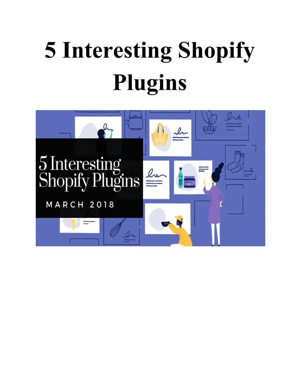 5 interesting shopify plugins