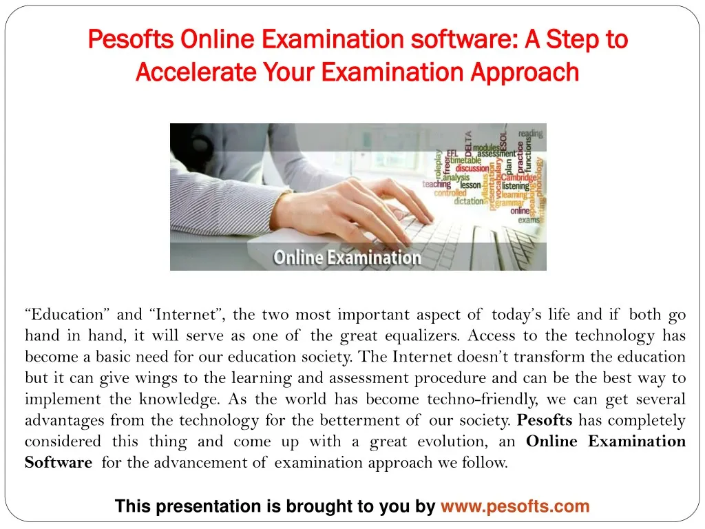 pesofts online examination software a step