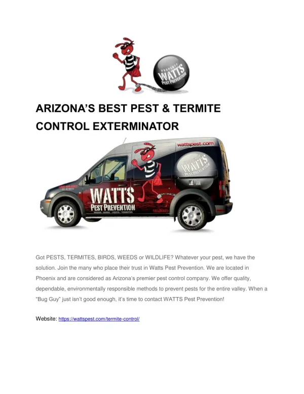 Termite Control Phoenix