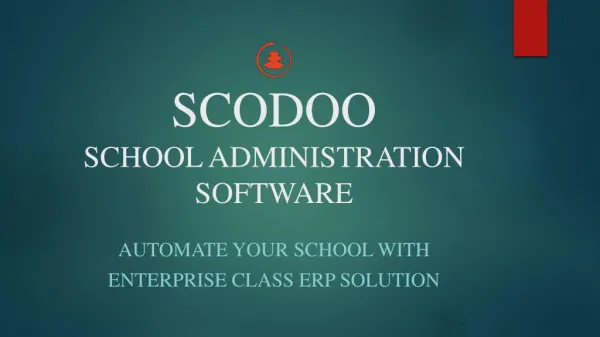 Scodoo - School Administration System