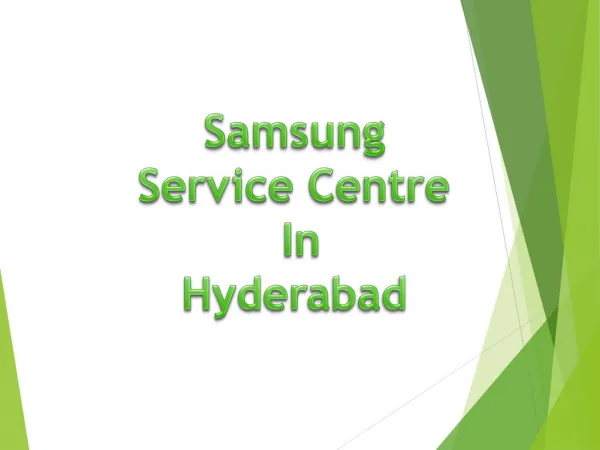 Samsung Service Center in Hyderabad