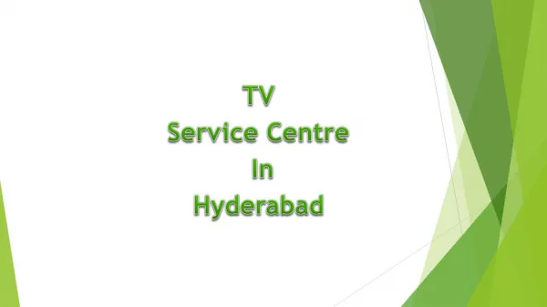 TV Service Center in Hyderabad