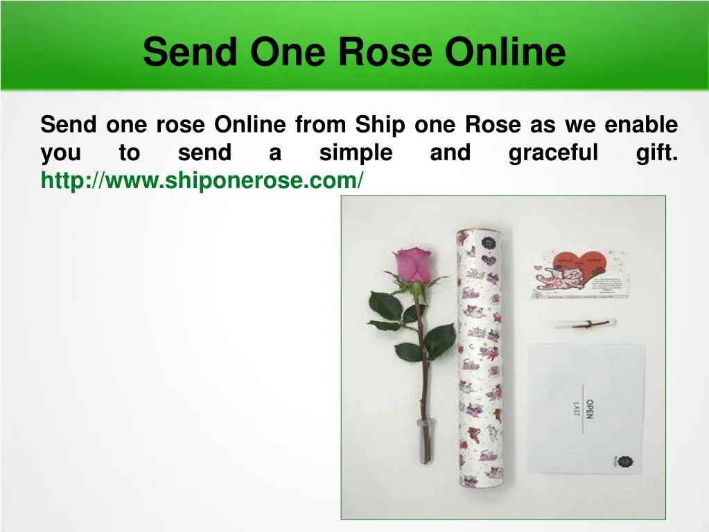 send one rose online