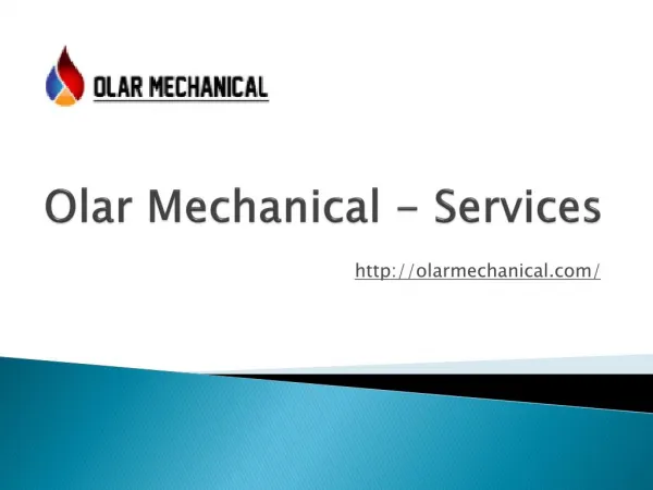 Commercial Plumbing Hamilton and More Services | Olar Mechanical