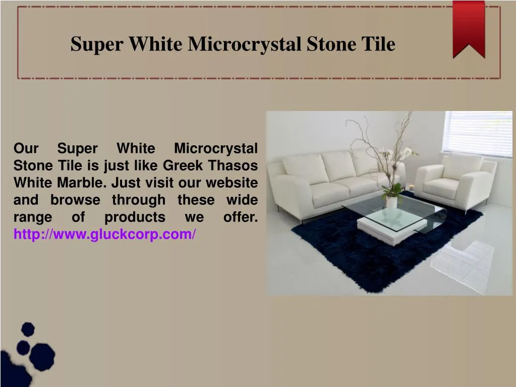 super white microcrystal stone tile
