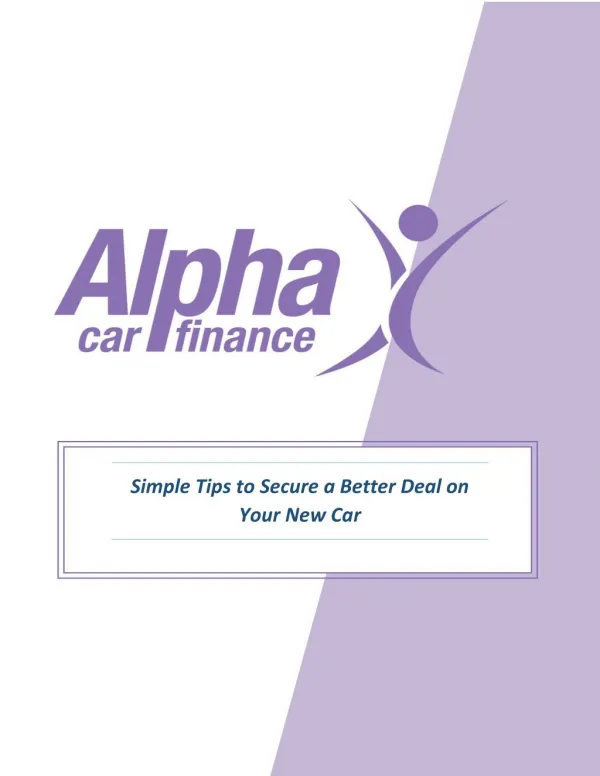 Simple Tips to Secure a Better Deal on Your New Car