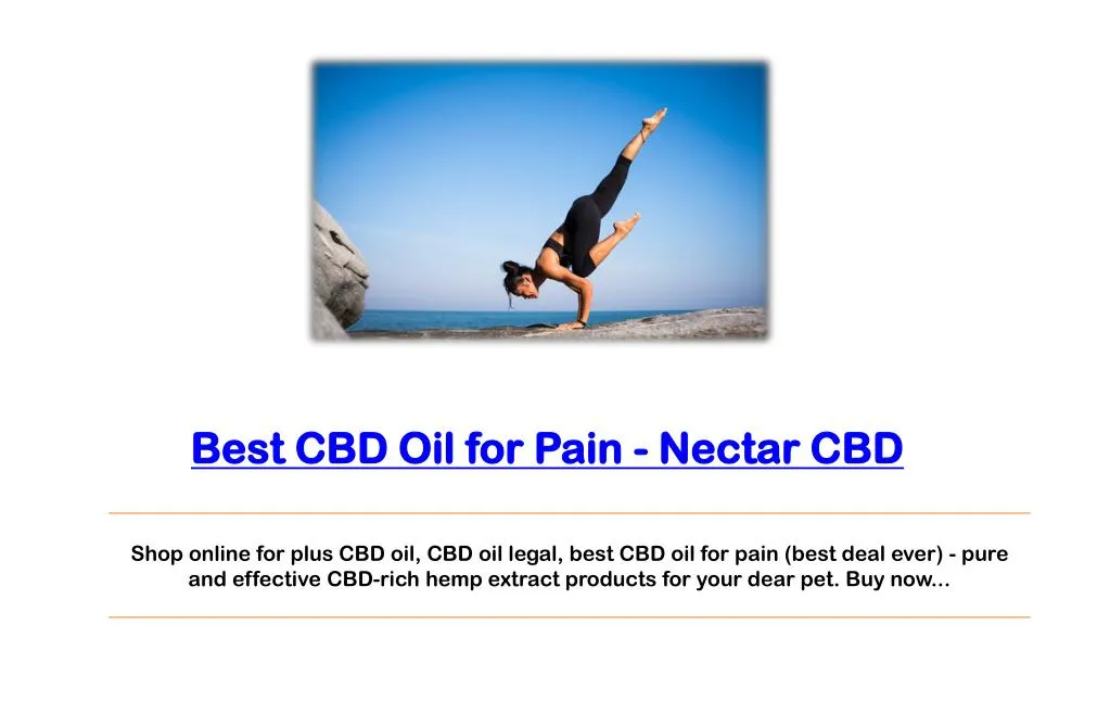best cbd oil for pain nectar cbd