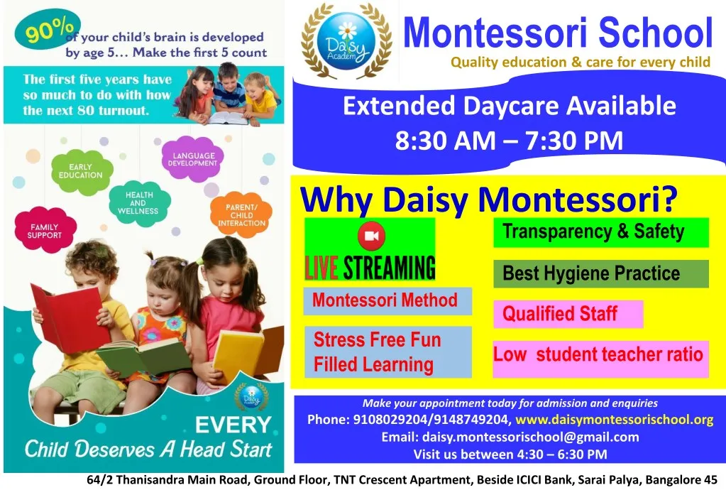 daisy montessori school quality education care