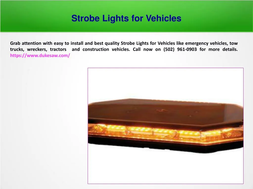 strobe lights for vehicles