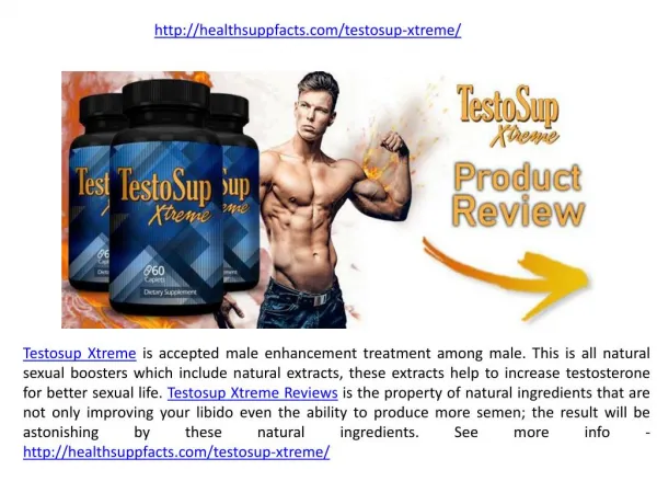 TestoSup Xtreme Review: TestoSup Xtreme formula