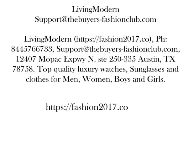 LivingModern 12407 Mopac Expwy N. ste 250-335 Austin, TX 78758