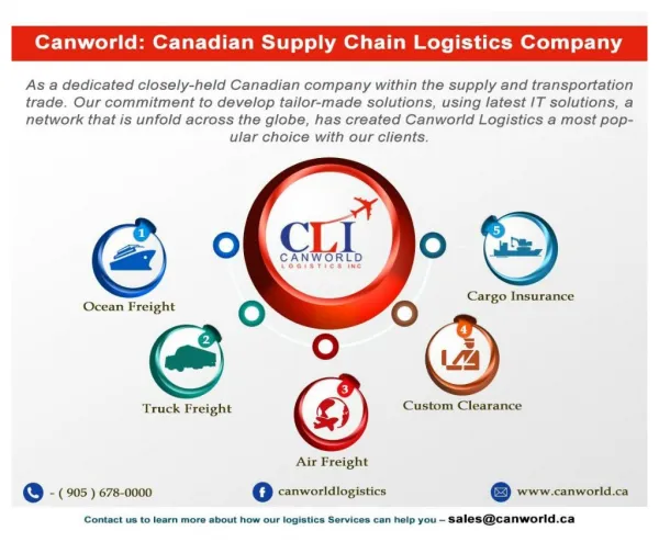Canworld: Canadian Supply Chain Logistics Company