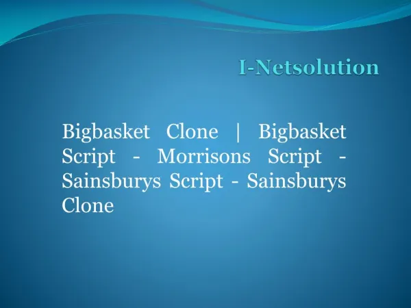 Bigbasket Script - Morrisons Script Sainsburys Script - Sainsburys Clone