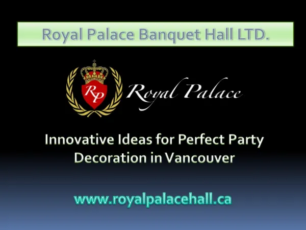 Innovative Ideas for Perfect Party Decoration in Vancouver