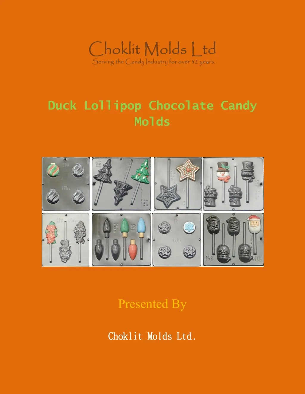 duck lollipop chocolate candy molds