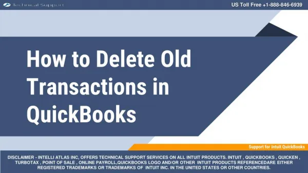 How to Delete the Old Transactions in QuickBooks