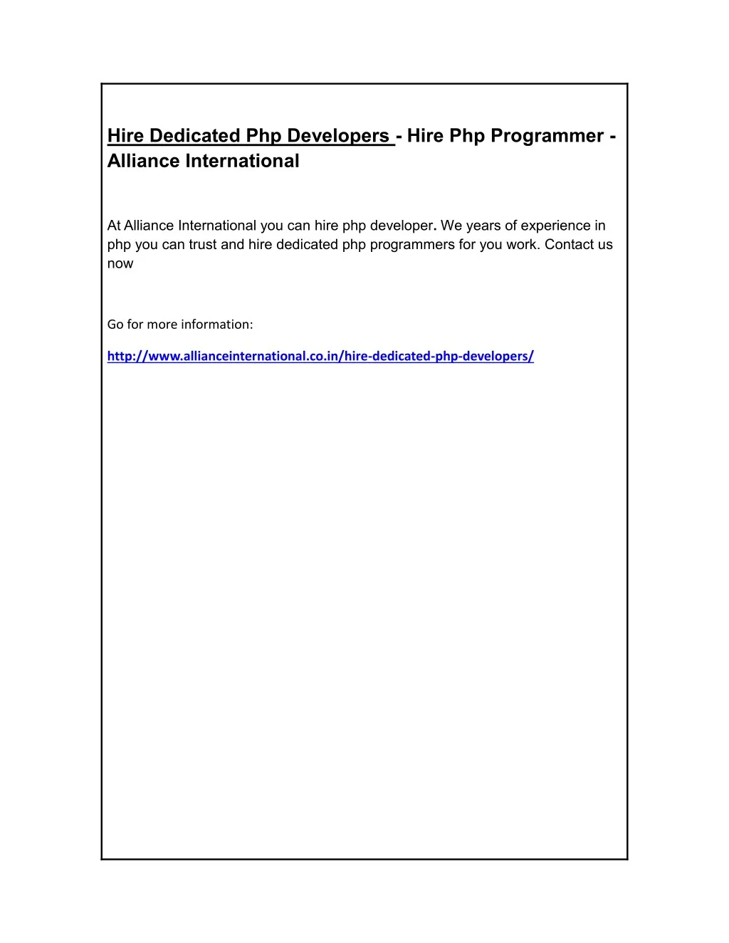 hire dedicated php developers hire php programmer