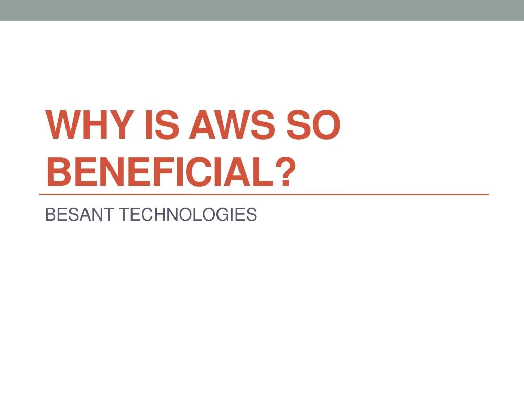 why is aws so beneficial