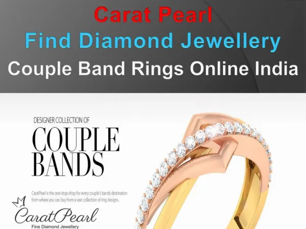 Carat Pearl- Couple Band Rings Online