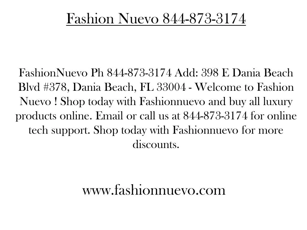 fashion nuevo 844 873 3174