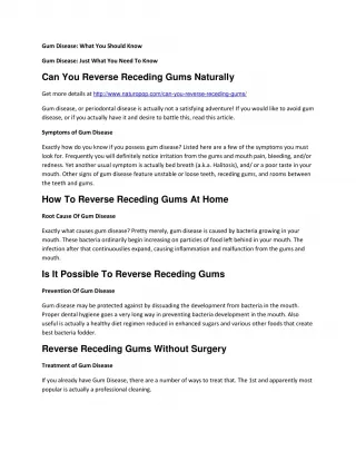 Reverse Receding Gums Without Surgery - slide 1