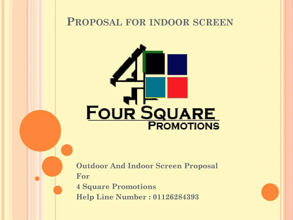 proposal for indoor screen